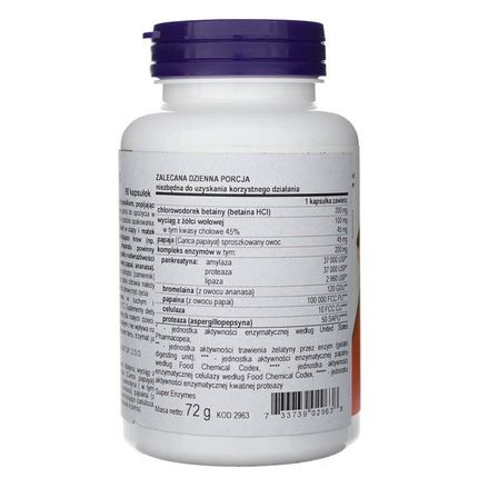 Now Foods Super Enzymes 90 Capsules - Image 3