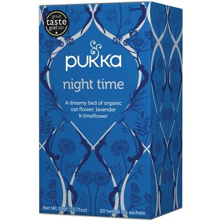 Pukka Night Time Tea Bags: Oat Blossom, Lavender & Lime Blossom