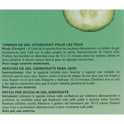Peter Thomas Roth Cucumber Detox Hydra-Gel Eye 30 Pairs 60 Patches Earplug 4Cm Black - Image 3