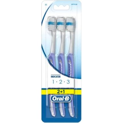 Oral-B Manual 1 2 3 Indicator Toothbrush 60G
