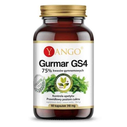 Yango Gurmar Gs4 (75% Gymnema Sylvestre) 60 Vegetarian Capsules