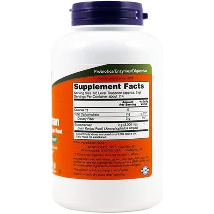 Now Foods Glucomannan Konjac Satiation Powder 227G 8Oz - Image 3