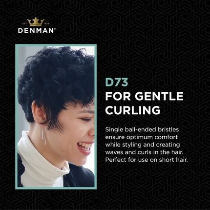 Denman D73 Soft Curl Brush With Nylon Single Ball Bristles 15Mm Shaft - Image 3