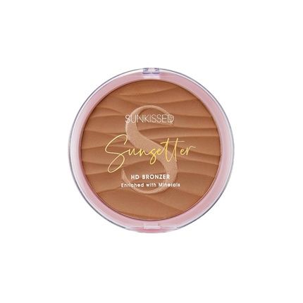Sunkissed Sunsetter Bronzer Hello Sunshine Compact Tanning Powder For Body And Face