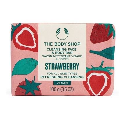 The Body Shop Strawberry Cleansing Face & Body Bar 100 G