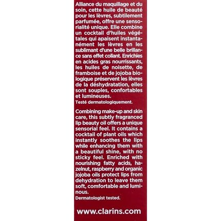 Clarins Instant Light Lip Comfort Oil 02 Raspberry 7Ml - Image 3