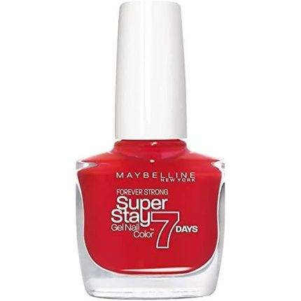 Maybelline Superstay 7 Days Long-Lasting Gel Effect Nail Polish Passionate Red Tone 008 10Ml