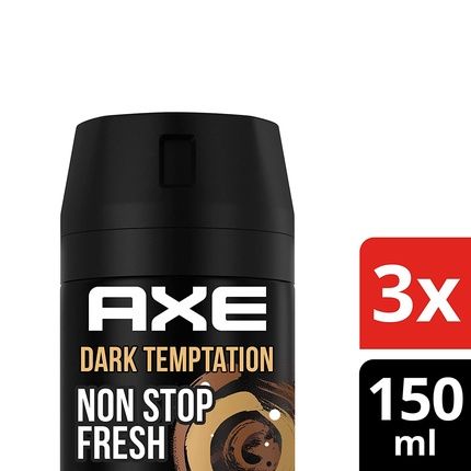 Axe Dark Temptation Body Spray Deodorant Without Aluminum 150Ml
