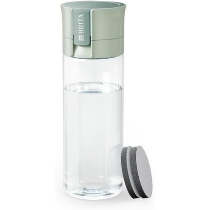 Brita Model Vital Water Filter Bottle Light Green 600Ml Including 2 Microdisc Filters - Practical Water Bottle With Water Filter For Travel Filters Chlorine & Bacteria When Drinking/Dishwasher