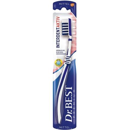 Dr. Best Interdent Aktiv 13311 Medium Toothbrush - Pack Of 12