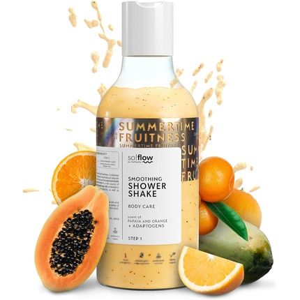 So!Flow Smoothing Shake Papaya & Orange With Argania Spinosa Oil For Silky-Smooth Skin - Revitalizing Shower Bliss