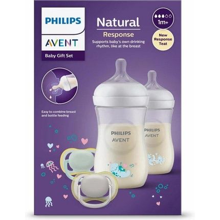 Philips Avent Natural Response Set 4 Pieces Baby Gift Set