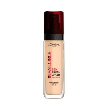 L'Oreal Infaillible 32H Fresh Wear Foundation Long-Lasting Face Foundation 100 Warm Dore 30Ml