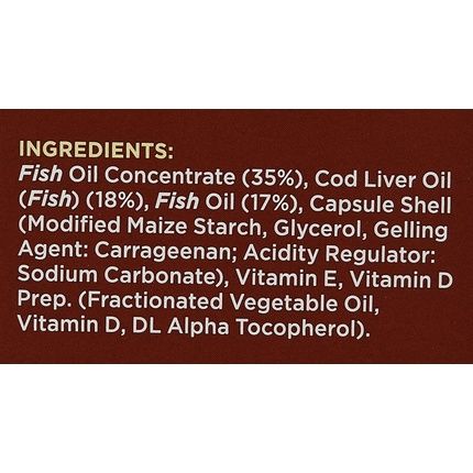 Seven Seas Pure Cod Liver Oil Extra High Strength Capsule 60 Capsules - Image 3