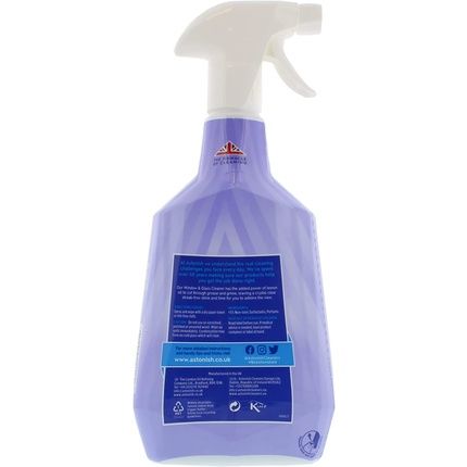 Astonish Window And Glass Cleaner Vegan And Cruelty Free Spray 750Ml Eucalyptus And Lemon