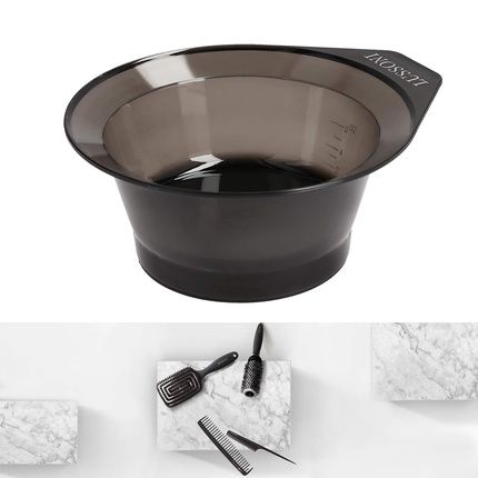T4B Lussoni Hair Dye Bowl With Handle 250Ml High Quality Transparent Plastic - Image 3