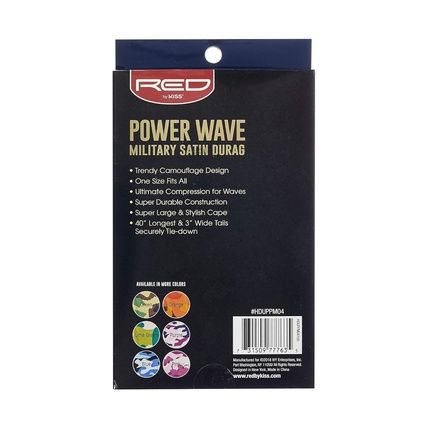 Red By Kiss Power Wave Military Satin Durag - Purple