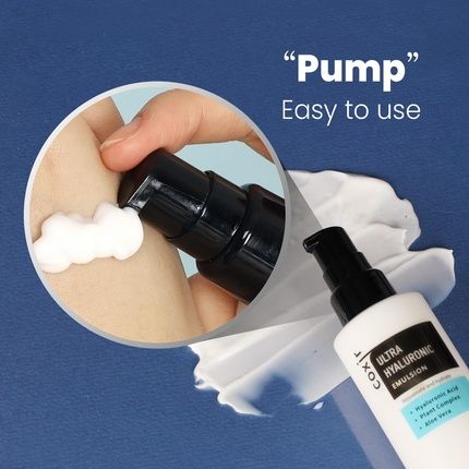 [Coxir] Ultra Hyaluronic Emulsion 100Ml/3.38 Fl.Oz Korean Daily Face Moisturizer For Dry Dehydrated Skin Long-Lasting Hydration With Hyaluronic Acid Collagen And Plant Complex 19 Lightweight - Image 3