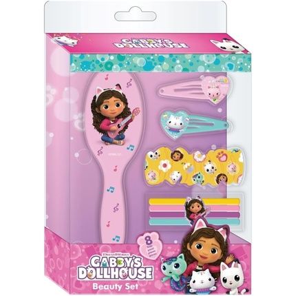 Gabby'S Dollhouse Beauty Set - Includes 1 Brush, 2 Hairpins, 4 Hair Ties, And 1 Fabric Hair Tie, Multicolor, Inspired By Gabby'S Dollhouse - Original Product Designed In Spain - Image 3