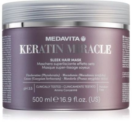 Medavita Keratin Miracle Sleek Hair Mask 500Ml