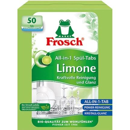 Frosch Dishwashing Tabs 50 S Lime Effective Cleaning For Your Dishes