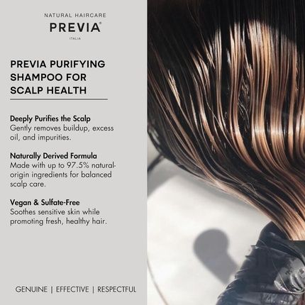 Previa Purifying Shampoo For Scalp Health - Purifying And Detoxifying - Image 3
