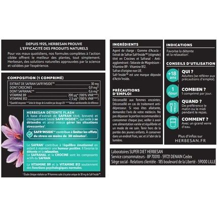 Herbesan Flash Relaxation 30 Tablets