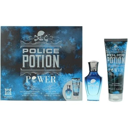 Police Potion Power 2 Piece Gift Set Eau De Parfum 30Ml Shower Gel 100Ml