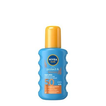 Nivea Sun Protect & Bronze Spray Spf50 200Ml - Sunscreen For Body Care