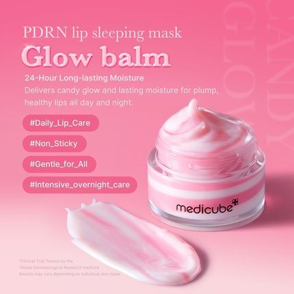 Medicube Pdrn Lip Balm Sleep Mask Glow Balm With Salmon Pdrn Collagen And Shea - Image 3