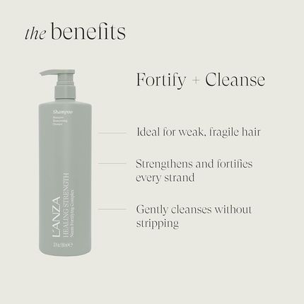 L'Anza Healing Strength White Tea Shampoo 1000Ml - Image 3