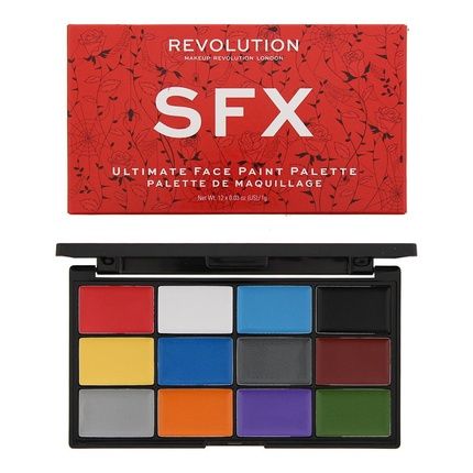 Revolution Sfx Face Paint Palette 12 X 1G