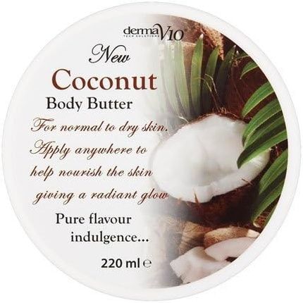 Derma V10 Coconut Body Butter 220Ml