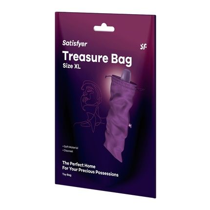 Satisfyer Treasure Bag Xl Violet - Storage Bag For Gadgets