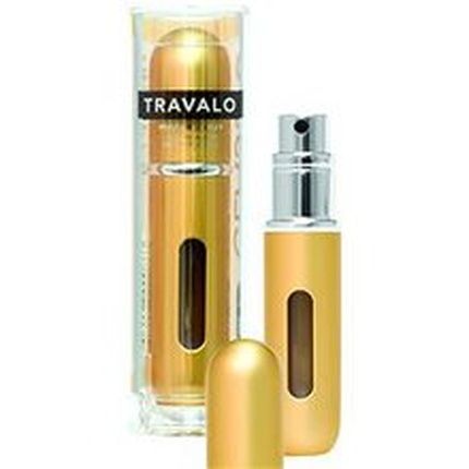 Travalo Classic Refillable Perfume Spray High-Tech Aviation Material 0.13Oz Gold