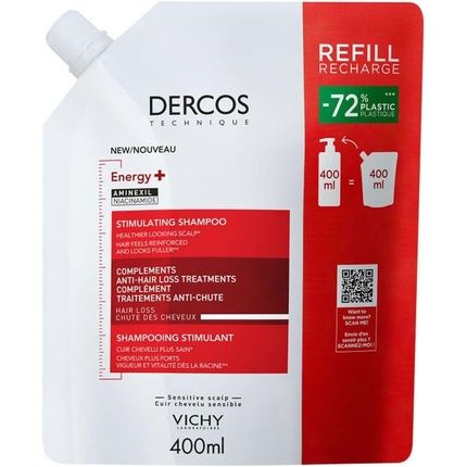 Vichy Dercos Eco-Recharge Energy Shampoo 400Ml