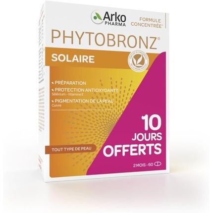 Arkopharma Phytobronz Solaire Sun Preparation Antioxidant Protection