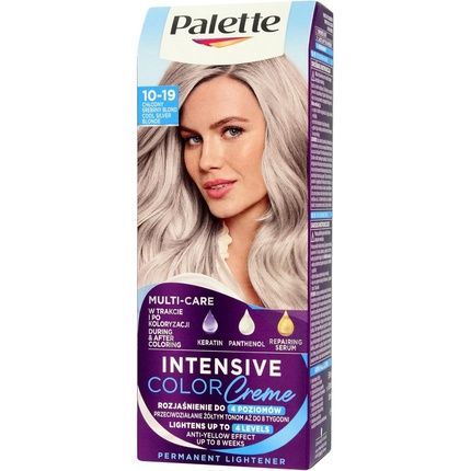 Palette Intensive Color Creme Long-Lasting Cream Hair Dye 10-19 Cool Silver