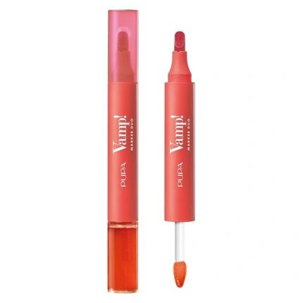 Vamp Marker Duo Lip Marker & Oilgloss 007 Red Potion 4 Ml