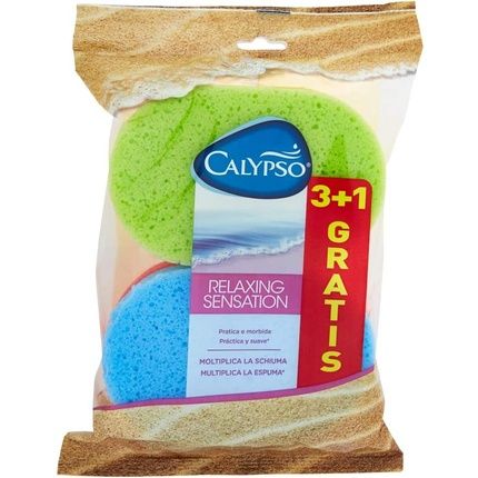 Calypso Relaxing Sensation Soft Foam Sponge - Pack Of 4