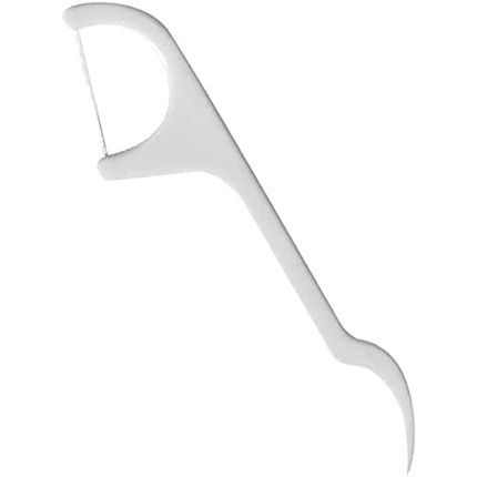75 Pack Dental Floss Sticks D Shape Tooth Floss Picks Premium Polymer Threads - Pack Of 75