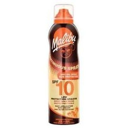 Malibu Continuous Dry Tanning Oil Spray Spf10 175Ml