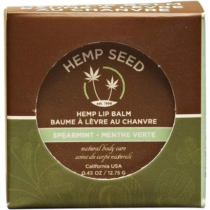Earthly Body Spearmint Lip Balm 0.45Oz 12.75G