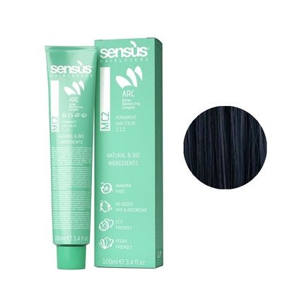 Sensus Mc2 Permanent Hair Color 1.11 Black Blue - 100Ml