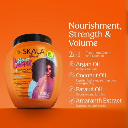 Skala Mais Crespos Super Curly Hair Type 4Abc Hydrate And Eliminate Frizz 2-In-1