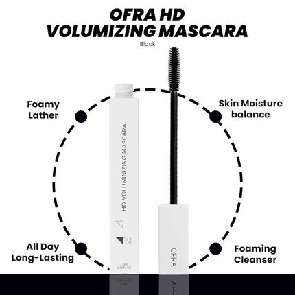 Ofra Hd Volumizing Mascara Black 0.3 Oz