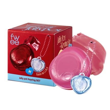 Glowy Jelly Pot Keychain Set Dewy Jelly Lip & Blush Color Tinted Glow Jelly