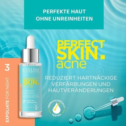 Eveline Cosmetics Night Treatment Anti-Impurities 2 Stages Of Removal Of Dead Skin