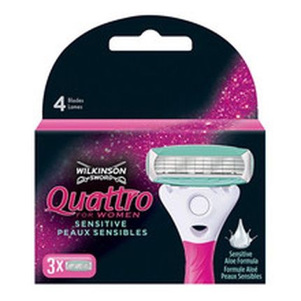 Wilkinson Sword Quattro For Women 3 Pcs Spare Head