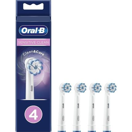 Oral-B Sensitive Clean Replacement Toothbrush Heads 4Pcs